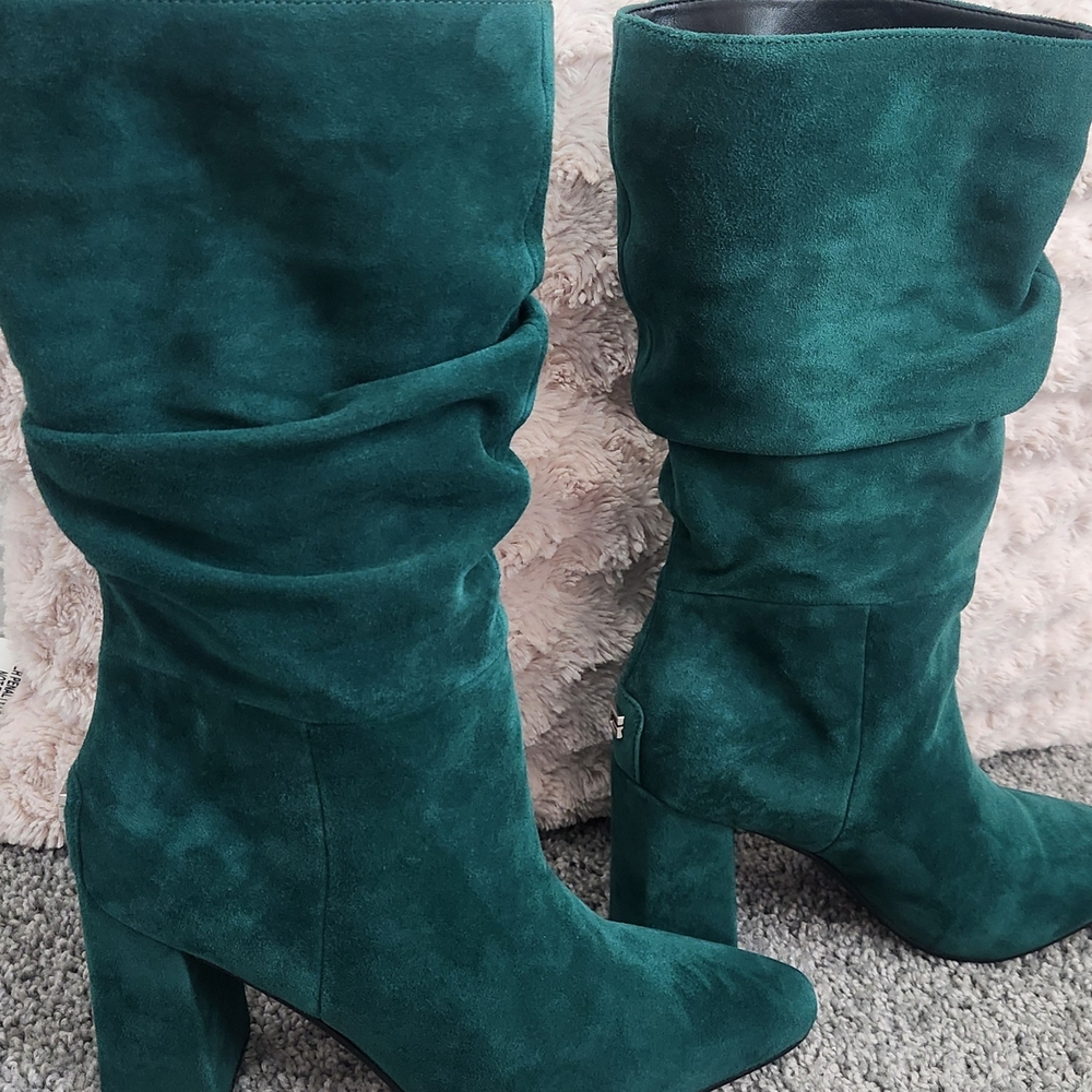 G by Guess Emerald Suede Heeled Boots
